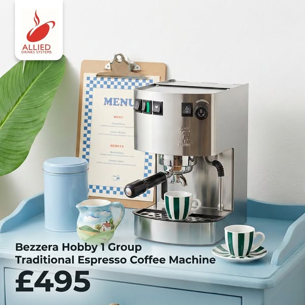 Bezzera Hobby 1 Group Traditional Espresso Coffee Machine
