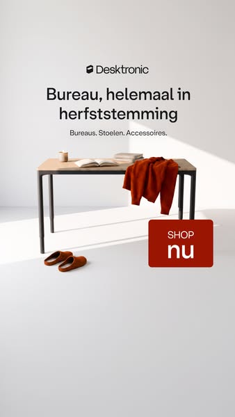 Gezellige herfst, nieuw bureau