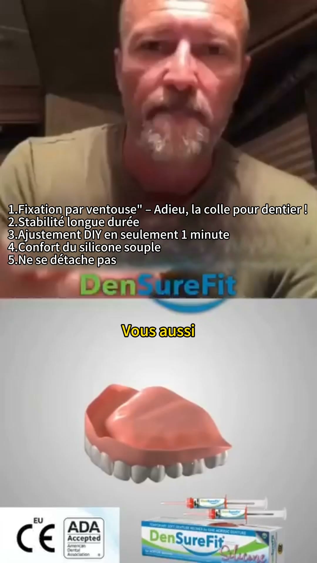 Fini les douleurs de prothèses !