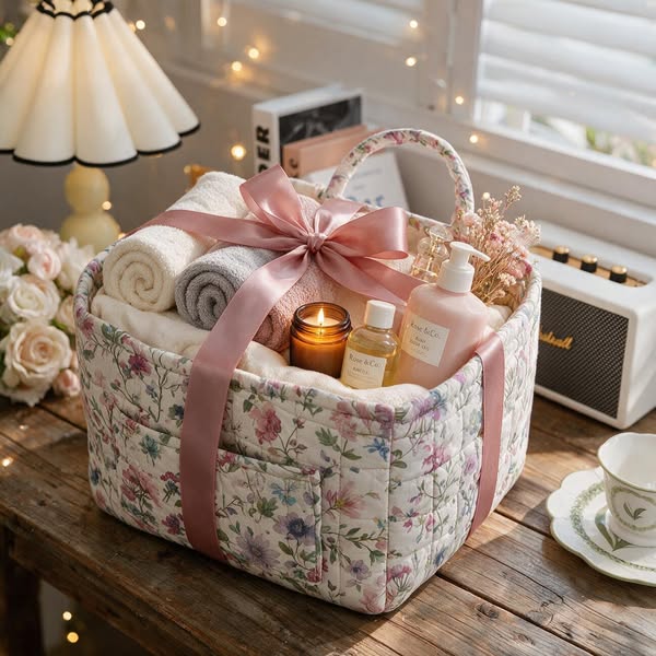 Boho Fabric Storage Basket