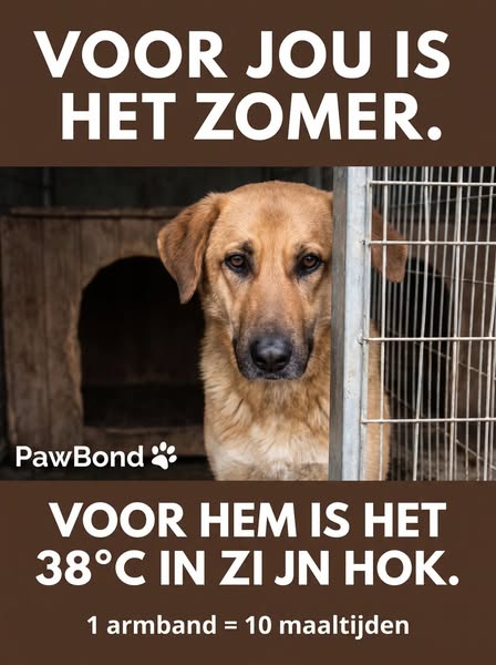 Jouw armband voedt 10 verlaten honden
