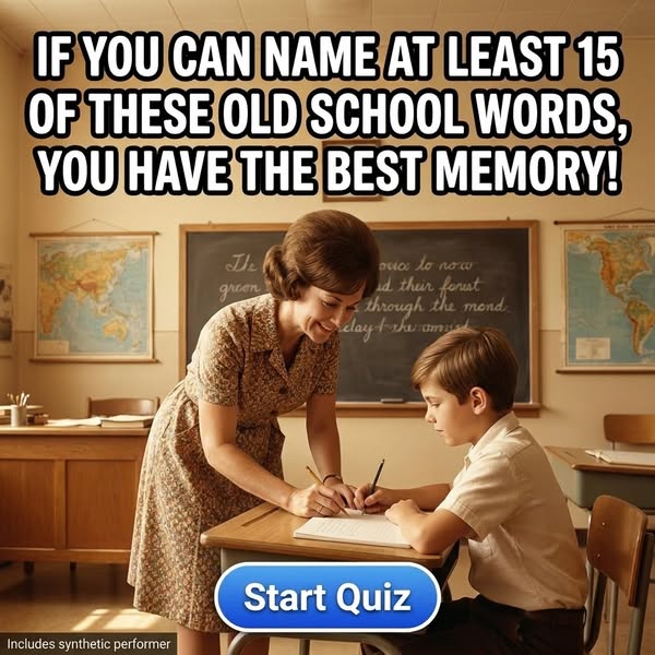 School Words We Remember
