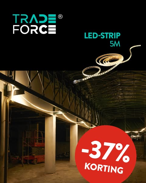TradeForce LED-strip: -37% korting
