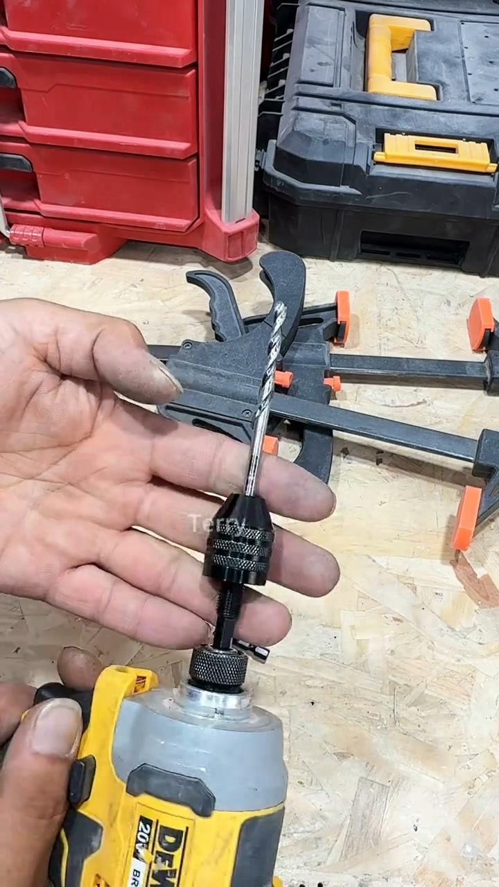 Keyless Drill Chuck Adapter Set – 1/4″ Hex Quick Change (0.3-8mm) for Impact Drivers & Power Tools