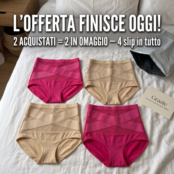 4 slip al prezzo di 2 — Offerta 2+2