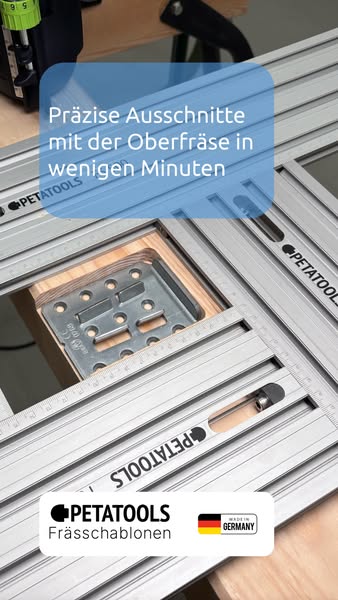 Präzise Ausschnitte mit der Oberfräse in wenigen Minuten