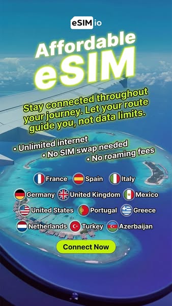 Say goodbye to expensive roaming bills and activate affordable global data with eSIM io.