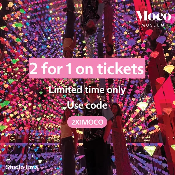 2x1 on tickets with the code 2X1MOCO