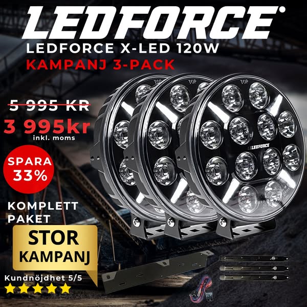 LEDFORCE X-LED 120W – komplett 3-pack