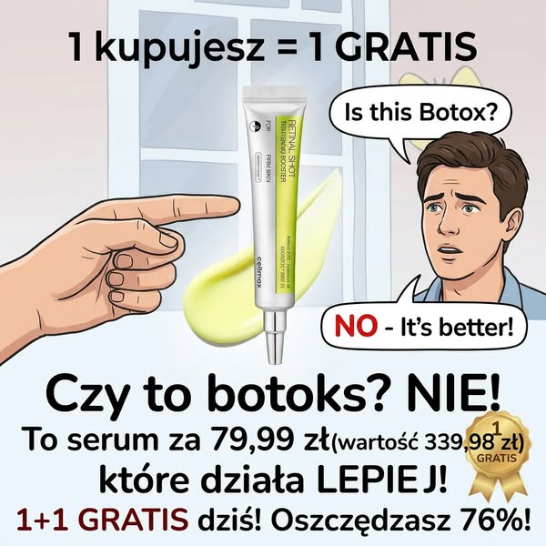 Zmarszczki znikają w 14 dni. Kup 1, Dostań 1 GRATIS!