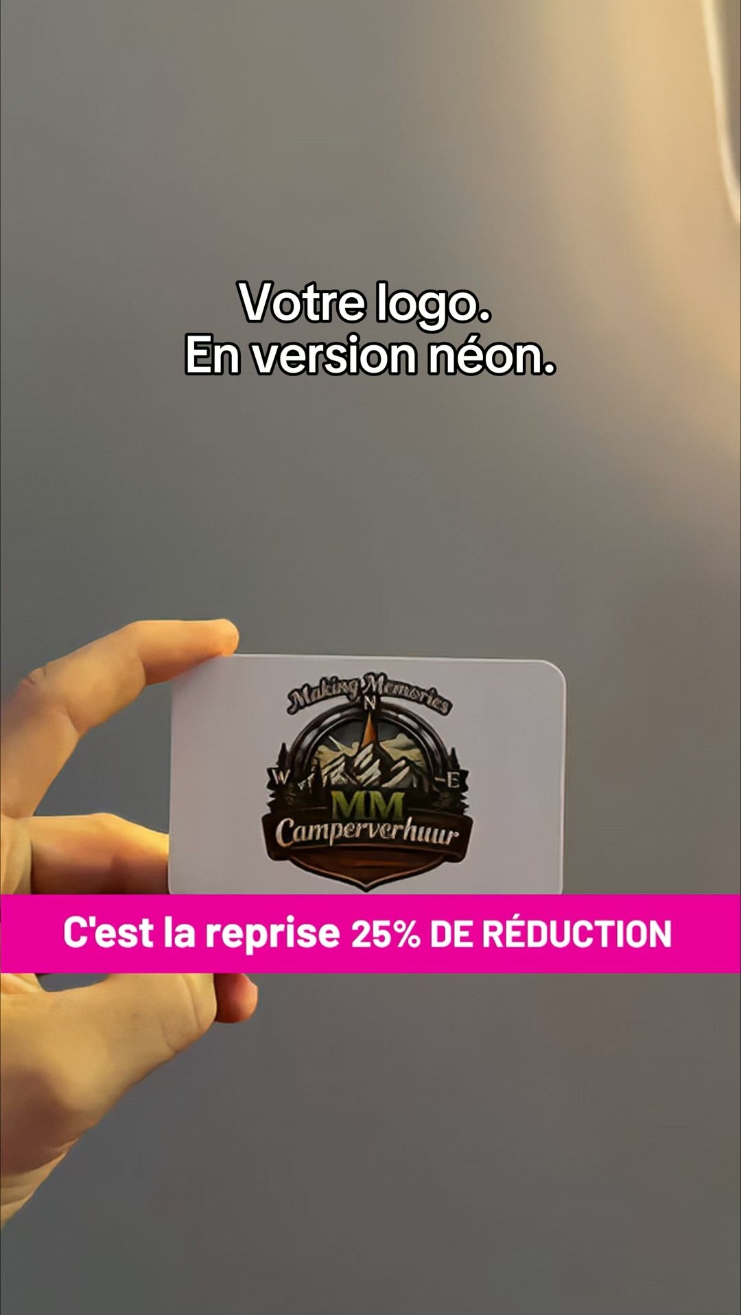 25 % de réduction : crée ton enseigne néon