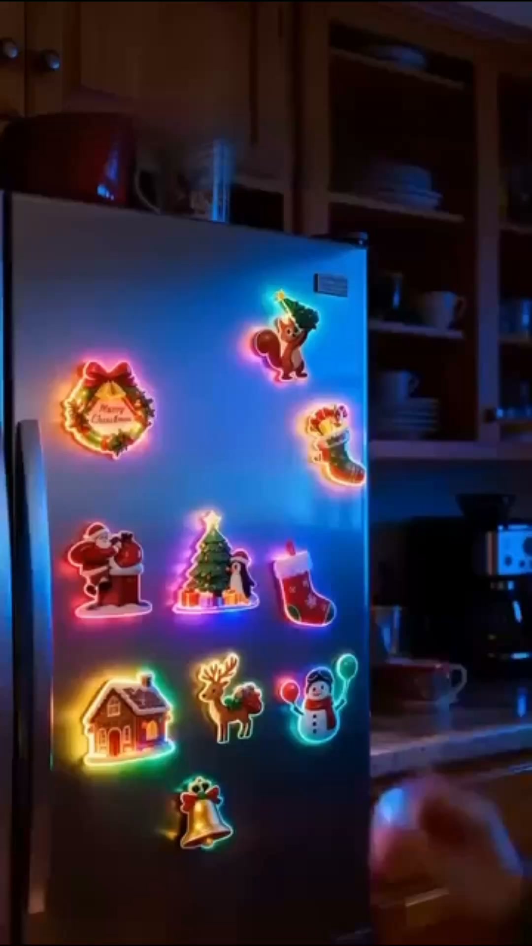 VaraLiving™ Selvklæbende Julelys med LED – Hurtig og Nem Juledekoration til Vinduer og Vægge