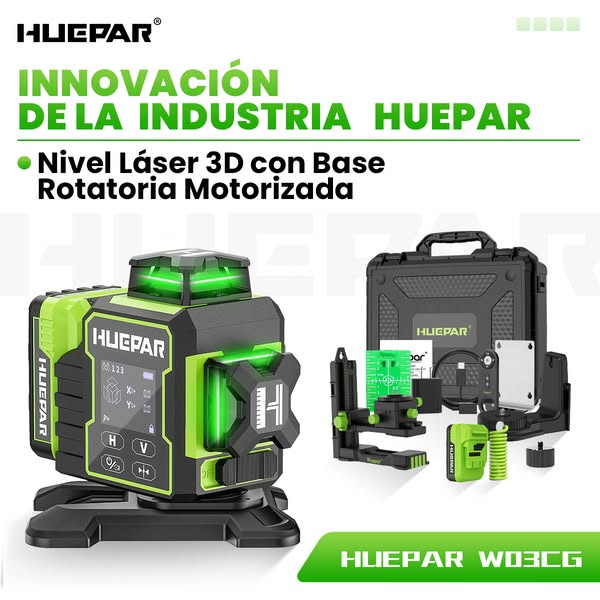 Nivel láser Huepar Professional 2D/3D/4DPrecio justo, calidad superior
