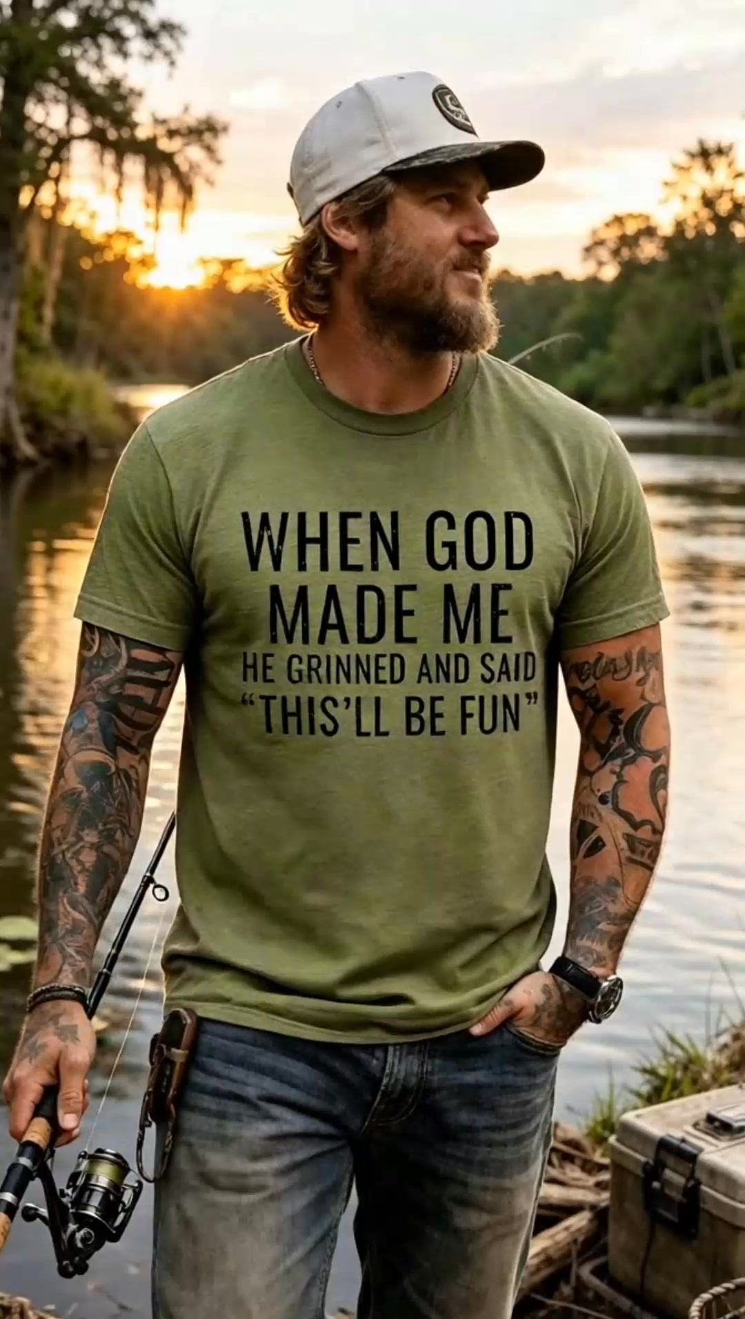 God grinned. Me too.