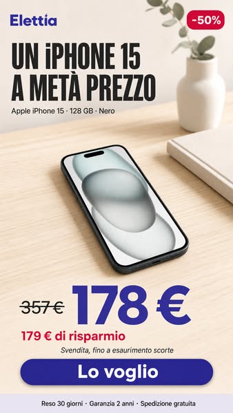 iPhone 15 a metà prezzo