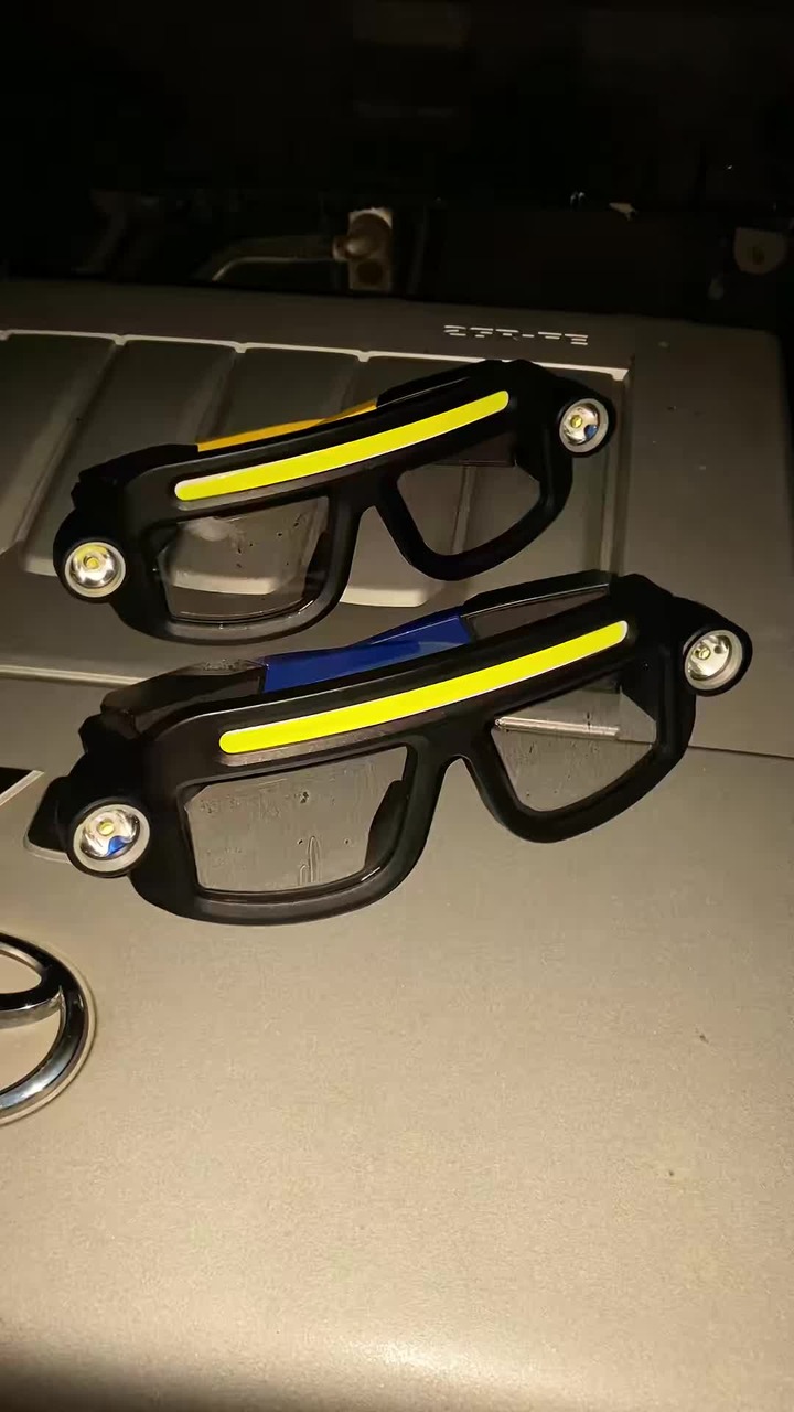 Hand-Wave Sensing Glasses Headlamp