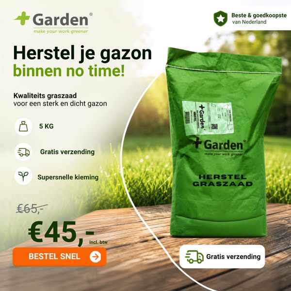 Voor een dichte groene grasmat