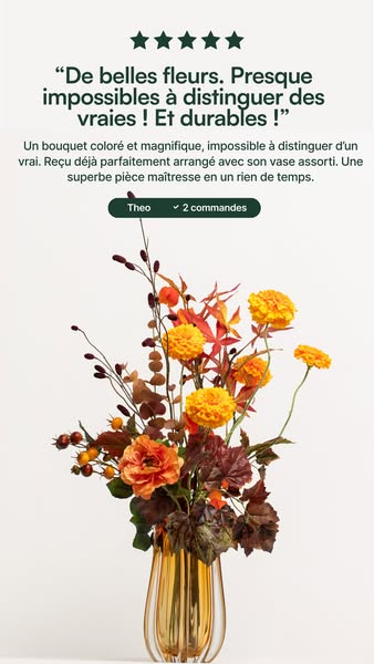 La nouvelle référence des fleurs artificielles.