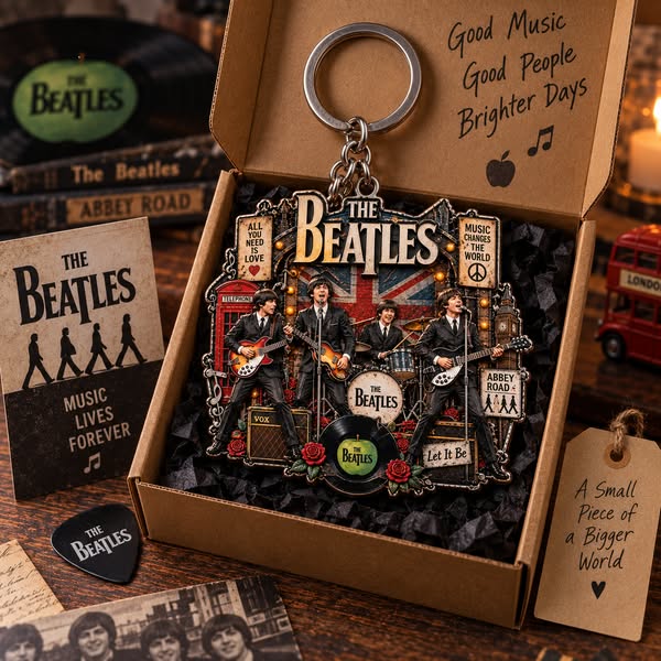 The Beatles All You Need Is Love Vintage Rock Acrylic Keychain