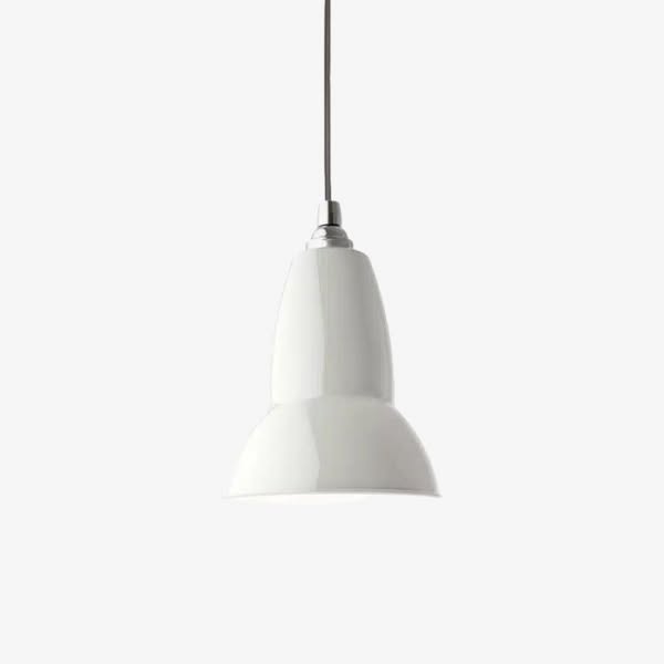 Anglepoise original 1227 simple metal hanging lamp - timeless light for home t548 white individual 5.5″ / 14 cm