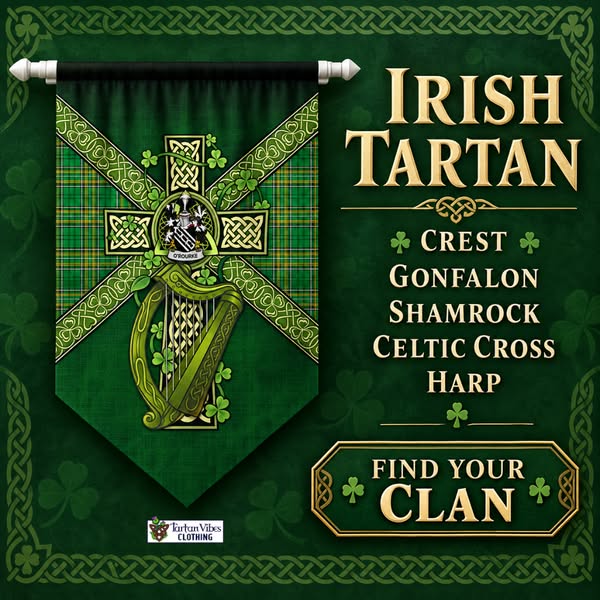 Find your Clan Irish Celtic Cross Shamrock