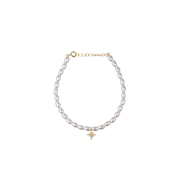 Pearl Star Bracelet - Gold