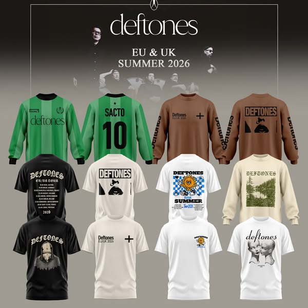 DEFTONES - EU & UK Summer 2026 Merch Collection