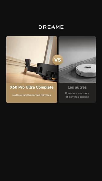 Robot aspirateur Dreame X60 Pro Ultra Complete