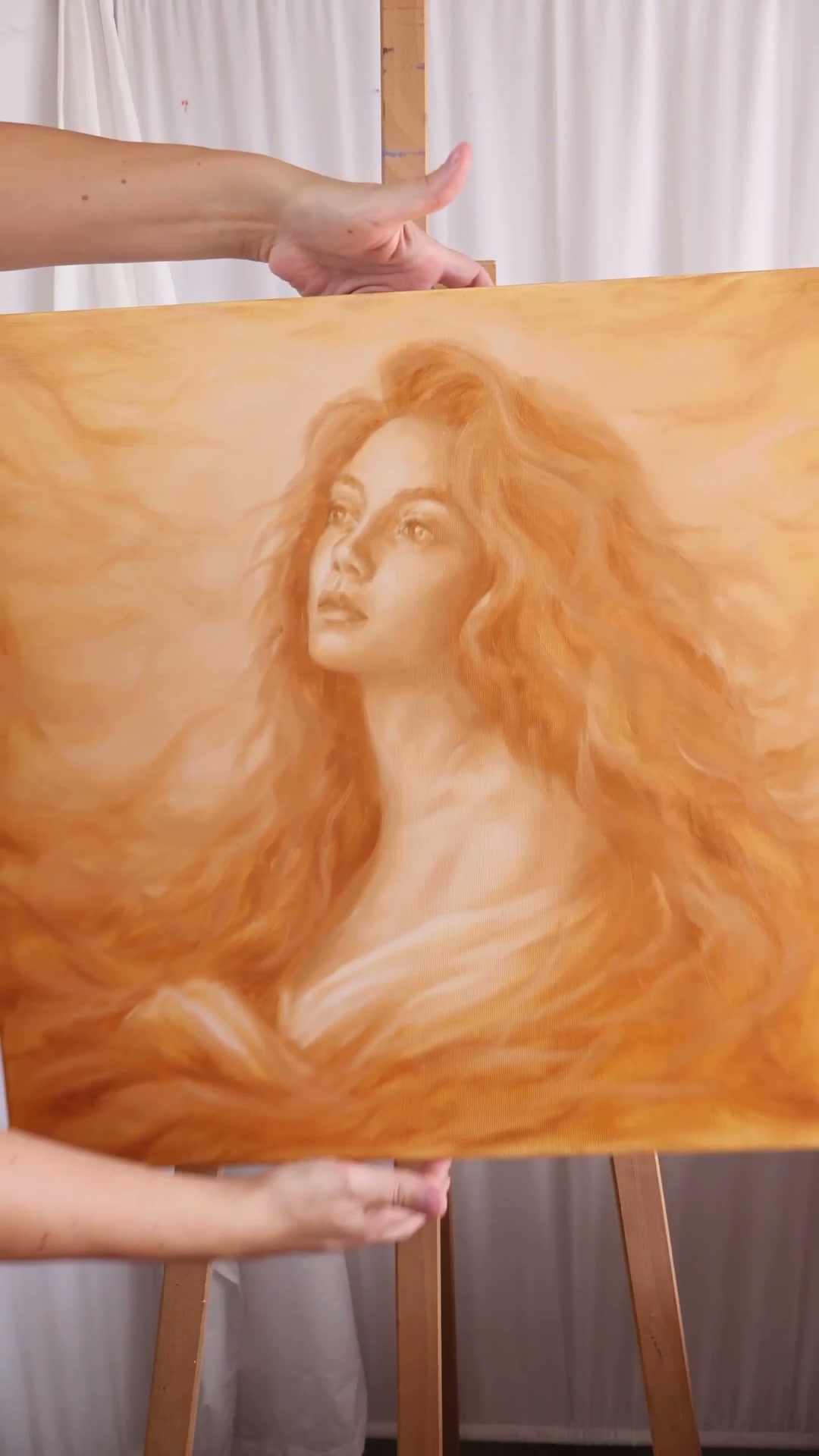 Paint Dreamy One-Color Oil Portraits