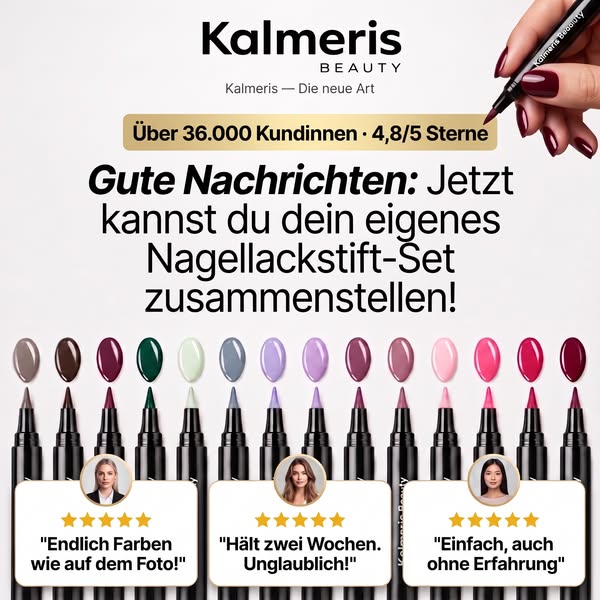 Steig um auf den Nagellack-Stift.