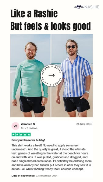 The Nashie - Finally Look Good & Cover Up While Swimming