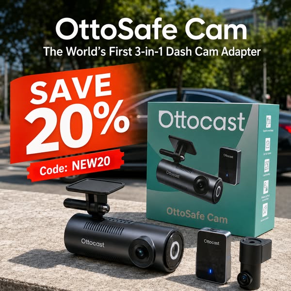 OttoSafe Cam -The World's First 3-in-1 Dash Cam Adapter