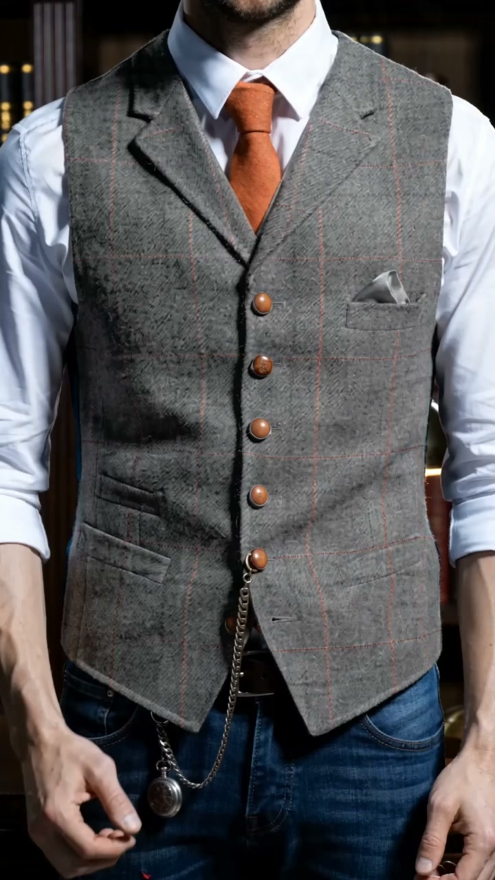 KZZ Classic Formal & Casual Sleeveless Waistcoat