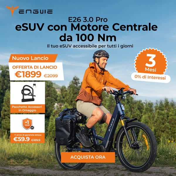 ENGWE E26 3.0 Pro | Motore 100 Nm a soli 1.899 €!