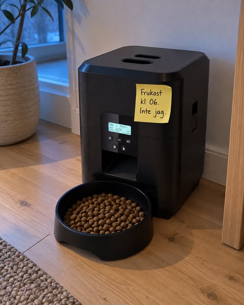 Frukosten kom kl 06. Jag sov.