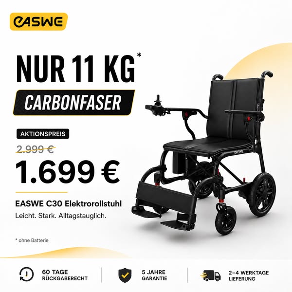 Nur 11 kg – ultraleicht mobil