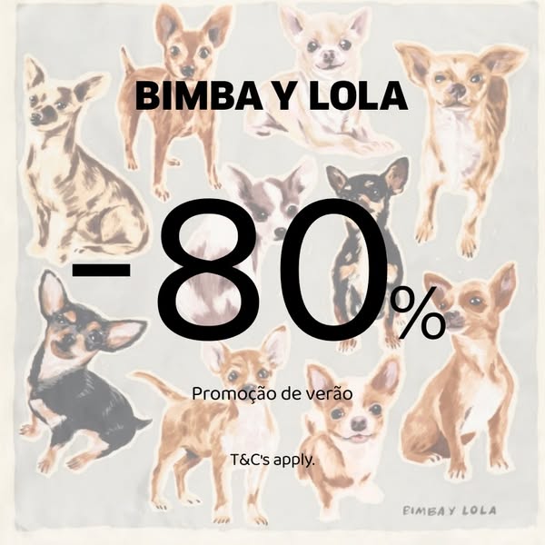 ÚLTIMA FASE! Até -80% na BIMBA Y LOLA. As liquidações estão a acabar.