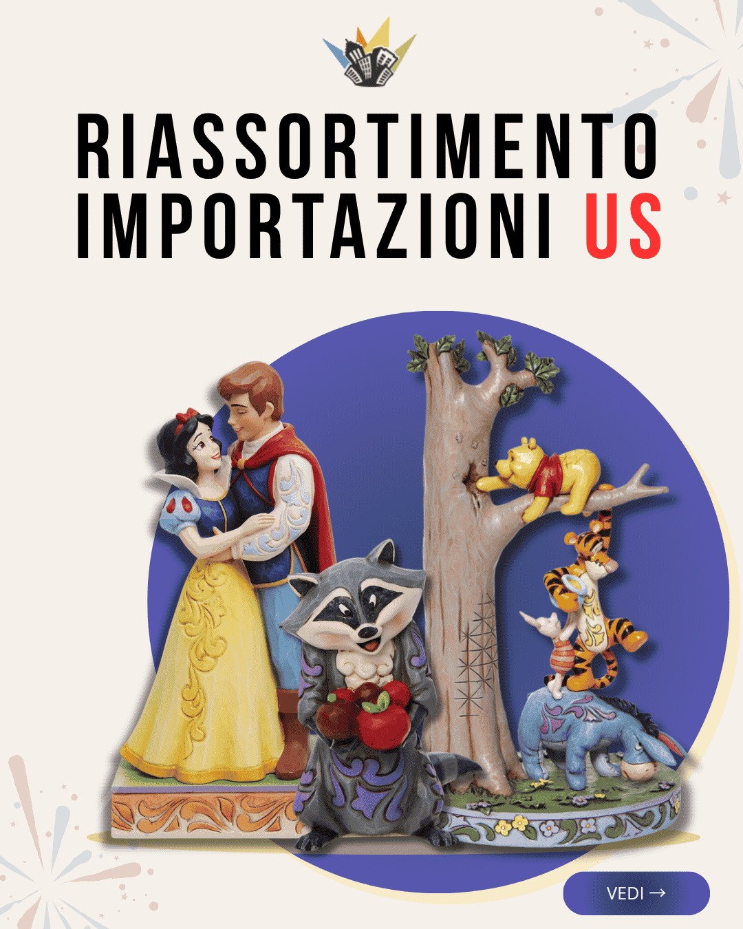 Anúncio de CITTADELREGALO.it - Statuine e oggetti da collezione Disney
