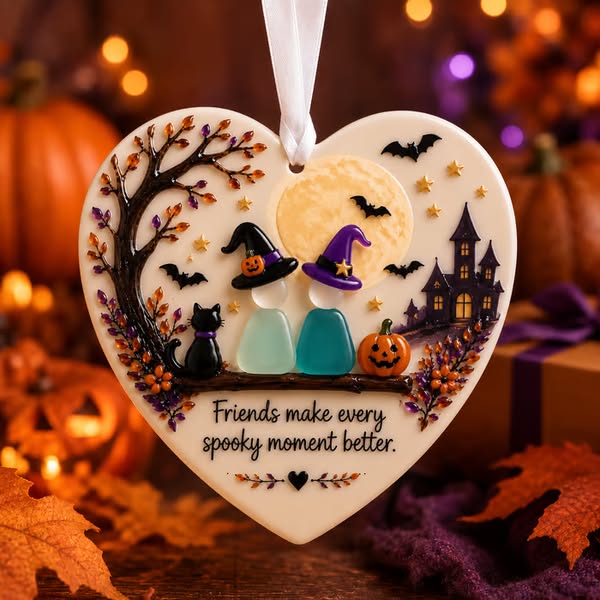 Last Day 49% OFFHalloween Friendship Sea Glass Ornament - BUY 1