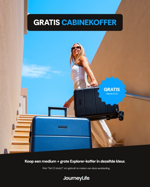 Ontvang je gratis handbagagekoffer