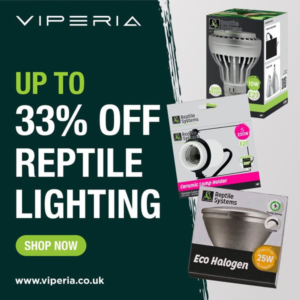 SAVE UP TO 33% OFF REPTILE LIGHTING!