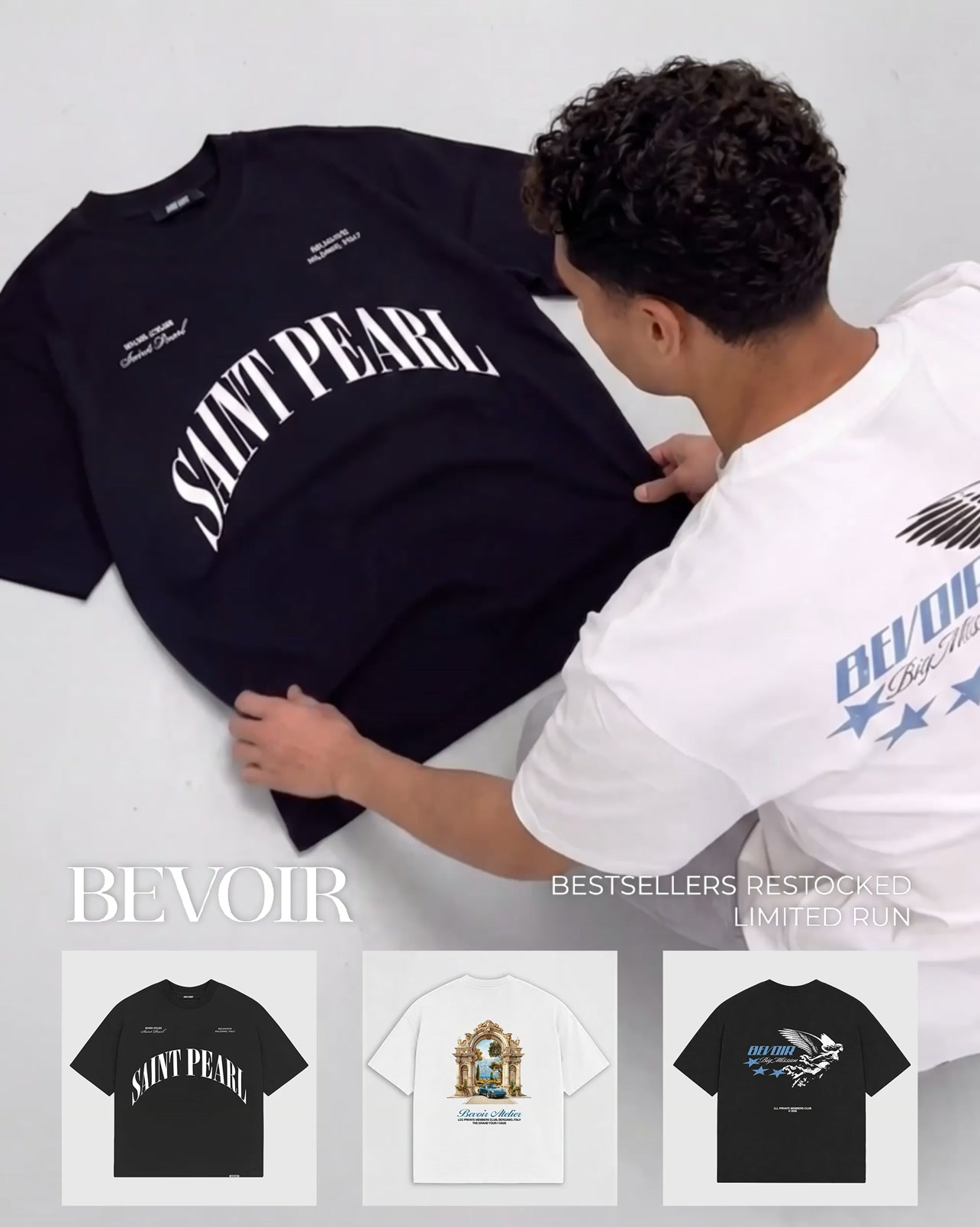 Saint Pearl T-Shirt - Black