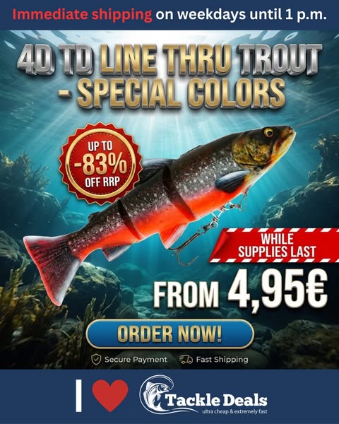 SPECIAL COLOR SAVAGE GEAR 4D TD Line Thru Trout 20cm 93g SS UV Blue, 4,95 €
