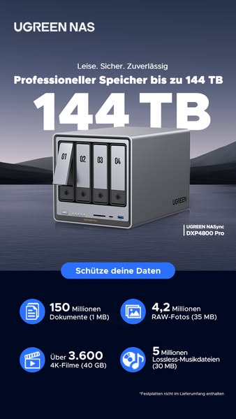 UGREEN NAS: Genug Speicher für alles