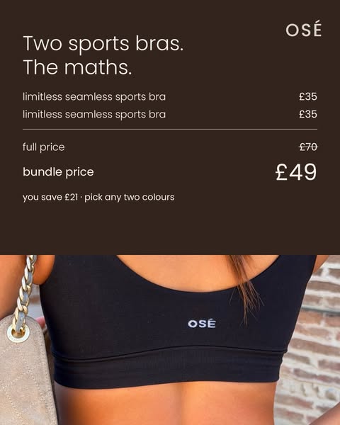 Two Bras. One Price. Save £21.