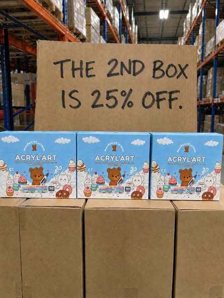 The 2nd box is 25% off