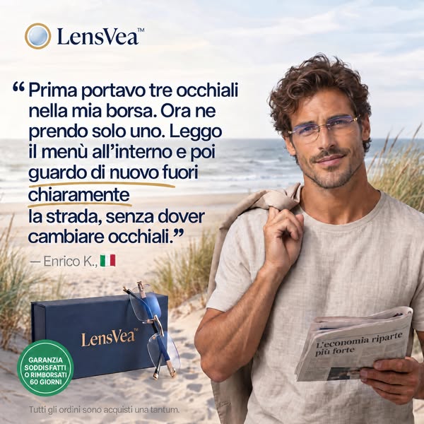 "Prima mi portavo tre paia di occhiali"