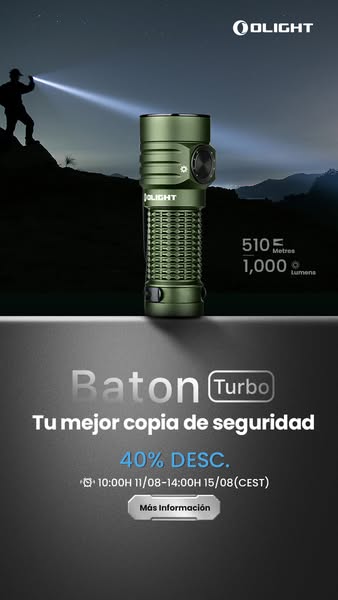 Olight Baton Turbo: 40 % de descuento