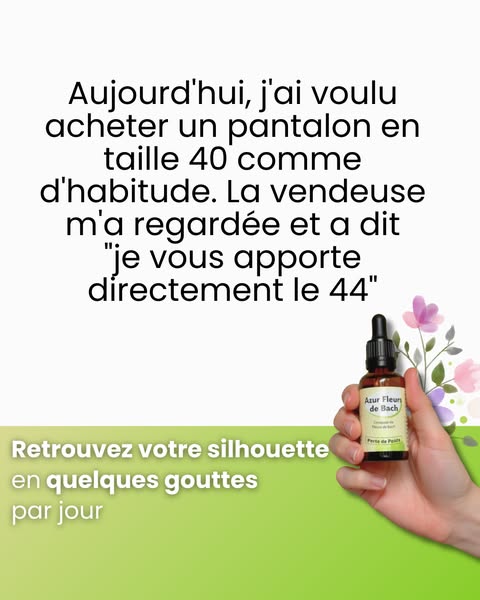 Perdre durablement avec Azur Fleurs de Bach