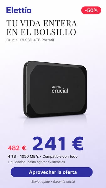 4 TB a mitad de precio